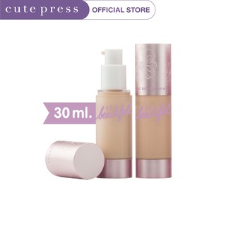 CUTE PRESS ครีมรองพื้น 1-2 BEAUTIFUL MATTE COVERAGE LIQUID FOUNDATION 30 ml