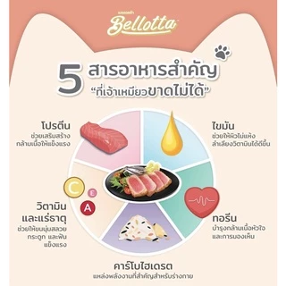 Bellotta Cat Cans 😸❤️ เบลลอตต้า อาหารเปียกสำหรับแมว บรรจุกระป๋อง 85g