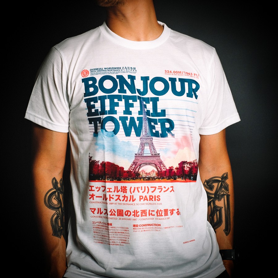 เสื้อยืด OLDSKULL EXPRESS HD NO.86 ( BONJOUR )