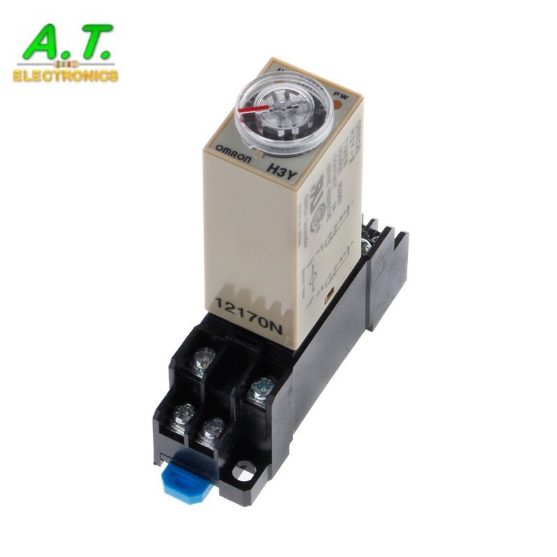 ถูกสุด!!! AC 220V H3Y-2 Power On Time Delay Relay Solid State Timer 60 10 30 วินาที ไทม์เมอร์พร้อมขาเสียบ