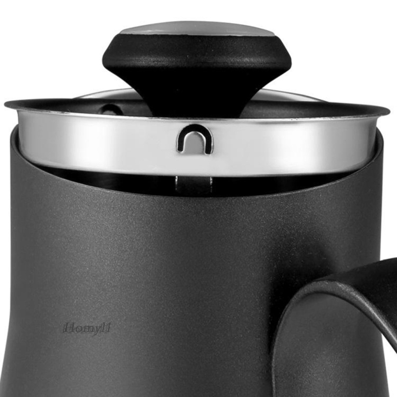 [HOMYL1] 400ml Pour Over Kettle with Thermometer Gooseneck Coffee Tea Pot Anti–Rust