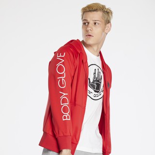 BODY GLOVE Mens SC Polyester Hoodie เสื้อฮู้ด ผู้ชาย สีแดง-05