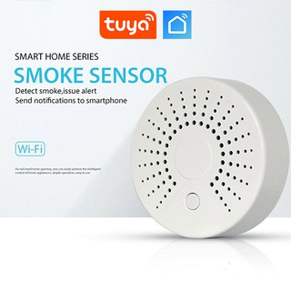 เซ็นเซอร์ตรวจจับควัน ความร้อน ใช้งานผ่านแอพ Tuya 08 Smart WiFi Smoke Detector Sensor