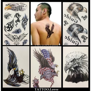 👍แทททูลายนกอินทรี#แทททูเหยี่ยว🦅สวยเหมือนสักจริง✨ Tattoo Sticker✨ สติ๊กเกอร์รอยสักปลอมชั่วคราวกันน้ำได้