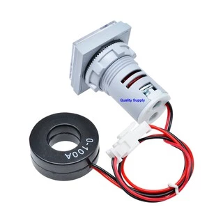 ดิจิตอล โวลต์มิเตอร์ แอมป์มิเตอร์ กระแสสลับ จอLED แบบคู่ AC 50-500V, 1-100A Meter