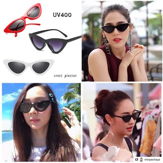 แว่นกันแดด UV400 ทรง Cat Eye สไตล์แฟชัน รหัส CAT32