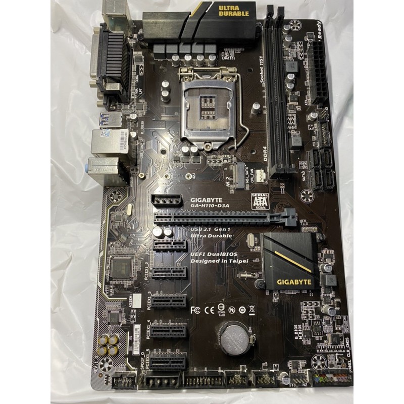 Gigabyte GA-H110-D3A btc LGA 1151 DDR4 H110-D3A motherboard