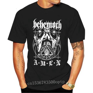 เสื้อยืดครอปใหม่ เสื้อยืด พิมพ์ลาย BEHEMOTH Amen สําหรับผู้ชายS-5XL