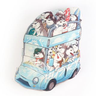 หมอนอิงลาย ฮัสกี้ ของขวัญ วันปีใหม่ /  Husky Doll Pillow  Gift New Year