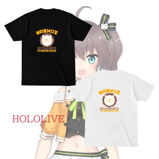 Cod Hololive Vtuber Natsuiro Matsuri เสื้อยืดลําลองสําหรับ Unisex แขนสั้นคอสเพลย์