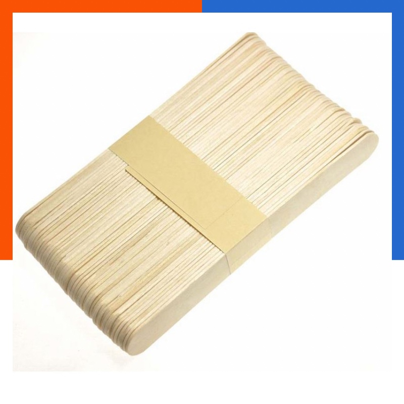 ไม้ไอติม ใหญ่ สีไม้ หลากสี ไม้ไอศครีม ใหญ่ ขนาด 15x1.7x0.015 ซม. แพค 50 ชิ้น อันจัมโบ้ มีเก็บปลายทาง US.Station
