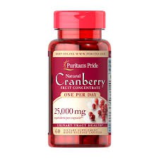 สารสกัดแครนเบอร์รี่ One A Day Cranberry 25,000 mg 60 Capsules - Puritan's Pride