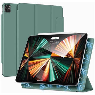 เคสแท็บเล็ตหนัง ฝาพับแม่เหล็ก พร้อมช่องใส่ดินสอ 2 ช่อง สําหรับ IPad Pro 12.9 2021M1 Pro 11 Air 5 4 10.9 A2589 A2591