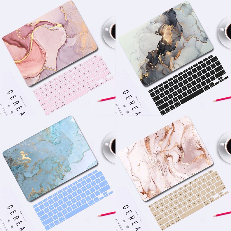 2026 ใหม่ Marble พิมพ์สําหรับ Macbook Neo A3404 Air M5 A3449 A3448 Pro13 A2338 M1 Air13 A2337 A2179 A1932 2017 Air13 A1466 Pro14 นิ้ว M5 พร้อมแป้นพิมพ์ + ปลั๊กฝุ่น