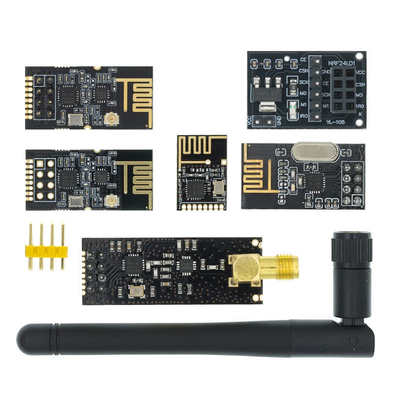 NRF24L01+ 2.4G wireless data transmission module 2.4GHz NRF24L01 upgrade version NRF24L01+PA+LNA 100