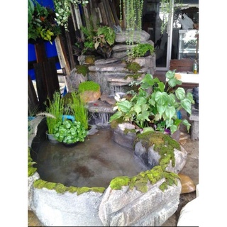 น้ำตกจำลองและบ่อน้ำสำเร็จรูป