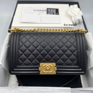 New Chanel boy 10 caviar Hl29 ghw Fullset