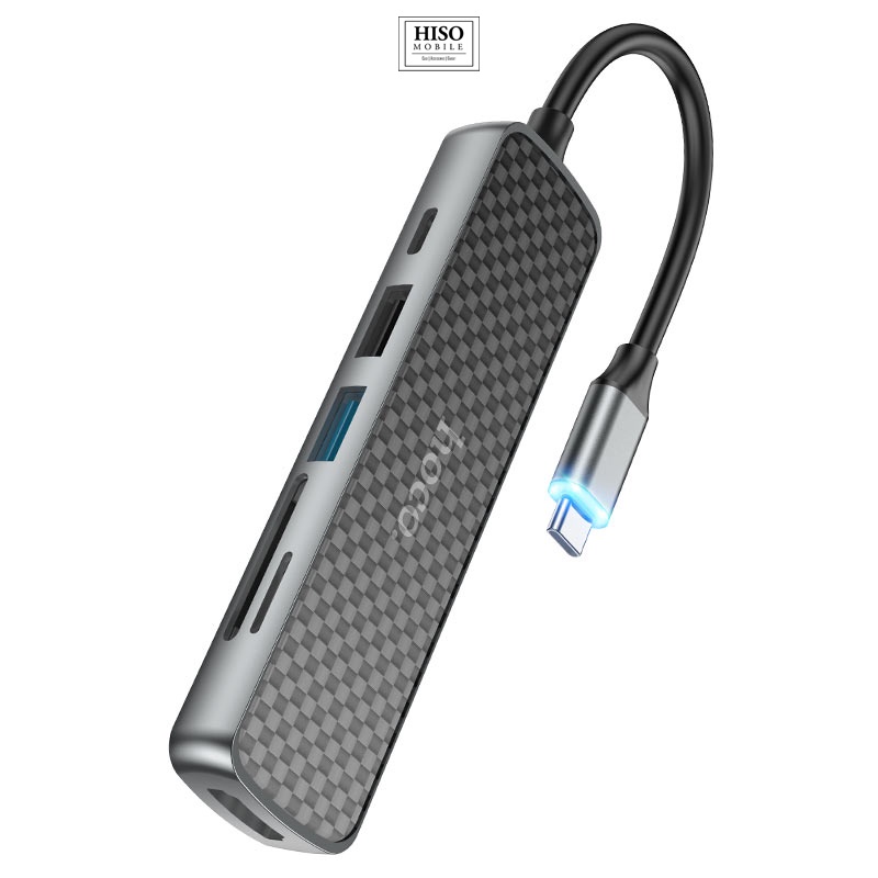 อุปกรณ์เสริมแปลงสัญญาณภาพ HOCO Type-C HUB