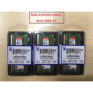 Kingston RAM NoteBook (KVR26S19S6/4) BUS 2666 NB 4GB **ของใหม่**