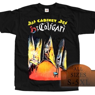 เสื้อยืดสีขาวเสื้อยืด ผ้าฝ้าย พิมพ์ลายกราฟิกอนิเมะ Gothic The Cabinet Of Dr Caligari V14 Horror สําหรับผู้ชายS-4XL