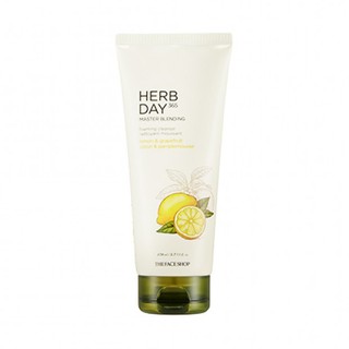 THE FACE SHOP HERB DAY 365 MASTER BLENDING FACIAL FOAMING CLEANSER LEMON &amp; GRAPEFRUIT