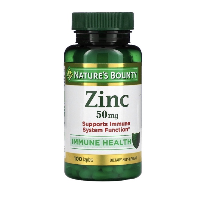 พร้อมส่ง!!! Nature's Bounty, Zinc, 50 mg, 100 Caplets