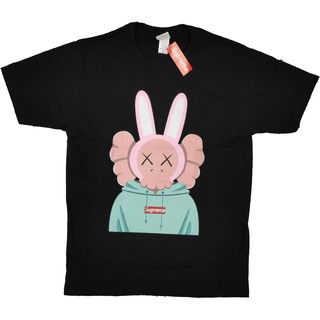⭐ SUPREMExKaws⭐ เสื้อยืด คอกลม แขนสั้น แฟชั่น kaws unisex