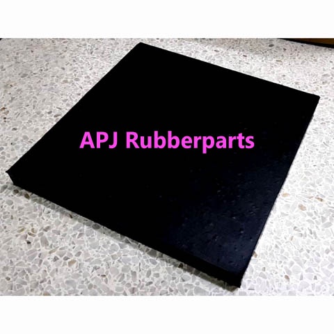 แผ่นยางรองแท่นเครื่องกันสะเทือน 12 นิ้วx12 นิ้ว หนา 1 นิ้ว  ยางก้อนตันรองกันกระเทือน 12 นิ้ว  (บรรจุ