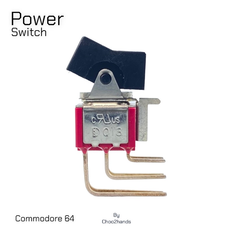 สวิตช์โยก Power Switch Rocker Switch DPDT 5A (AC/DC) COMMODORE 64, C128D/DCR, VC20, 1541-II, 1581, C