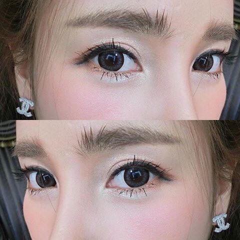 Tiara Gray Pretty Doll บิ๊กอาย สีเทา คอนแทคเลนส์ Bigeyes Contact Lens ค่าสายตา สายตาสั้น Dali Wink