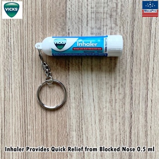 Vicks® Inhaler Provides Quick Relief from Blocked Nose 0.5 ml วิคส์ แบบ ดม ลดหวัด คัดจมูก หายใจไม่สะดวก