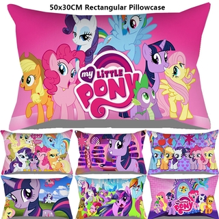 ปลอกหมอนพิมพ์ลาย My Little Pony Twilight Sparkle โพลีเอสเตอร์สําหรับตกแต่งบ้านขนาด 50X30 ซม.