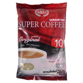 Super Coffee ซุปเปอร์ กาแฟสำเร็จรูปชนิดผง 3 อิน 1 20กรัม 10ซอง