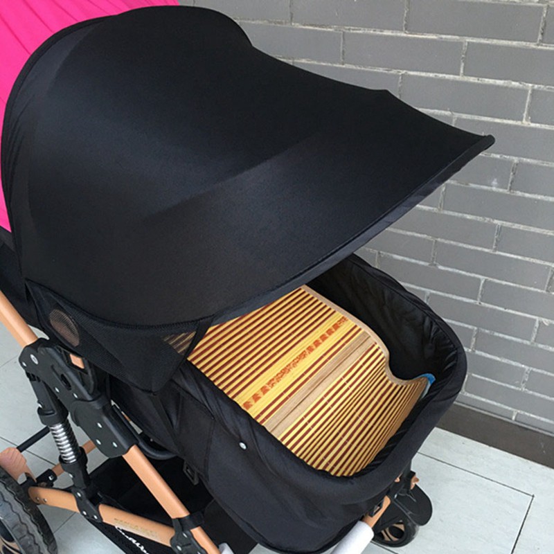 Black Baby Stroller Sun Visor Carriage Sun Shade Canopy Cover for Prams Stroller Accessories Car Seat Buggy Pushchair Cap Sun Hood 