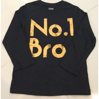 🌸สินค้าใหม่ มือ1🌸เสื้อยืดสีดำสกรีน no 1 bro ยี่ห้อ gap ผ้านิ่มมากค่ะ