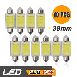 65Infinite (แพ๊ค 10 COB C5W 39mm) LED C5W 39mm ไฟส่องป้ายทะเบียน 3W 220LM Super Bright สี ขาว