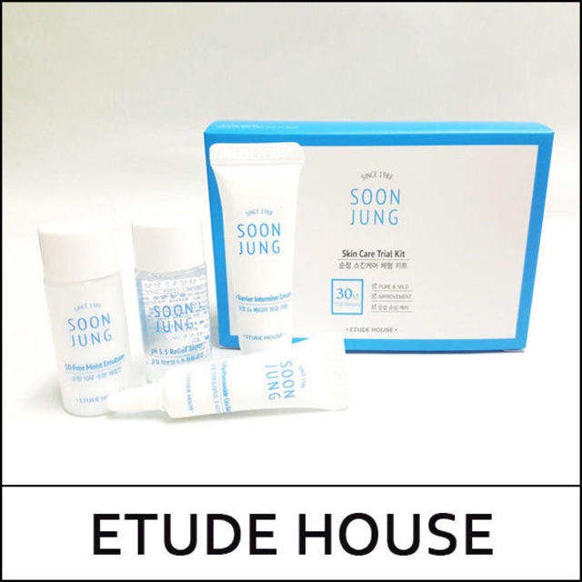 Tester Etude House Soon Jung Skin Care Trial Kit (4 Items)