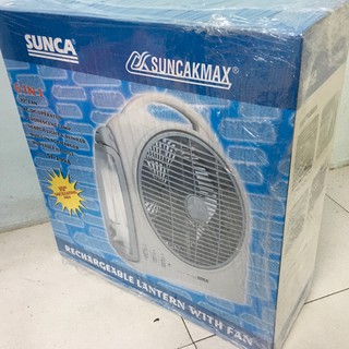 SUNCA พัดลม โคมไฟ อเนกประสงค์ 6 in 1 แบบพกพา