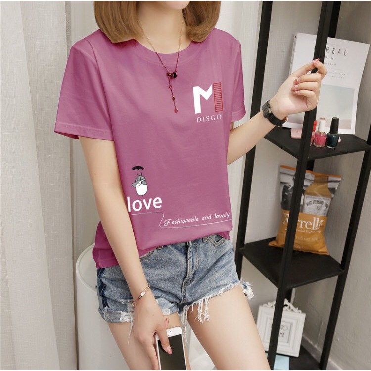 TG-NEW2020 เสื้อแฟชั่นผู้หญิง แขนสั้น สไตล์เกาหลี สวมใส่สบาย [พร้อมส่ง][เก็บเงินปลายทาง] รุ่น A-103