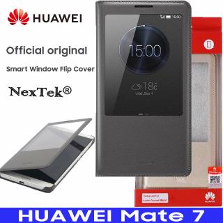 แท้100% HUAWEI MATE 7 Case Smart View Window Flip Leather Cover Funda Phone Case Huawei Ascend MATE7 Protective Cover