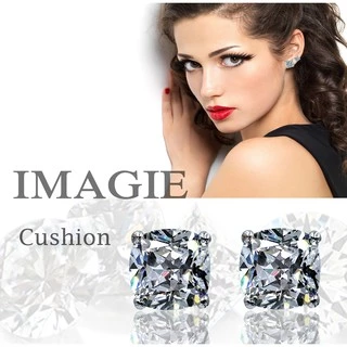 IMAGIE ต่างหูเพชร Cz Princess Cushion Asscher 3-9mm