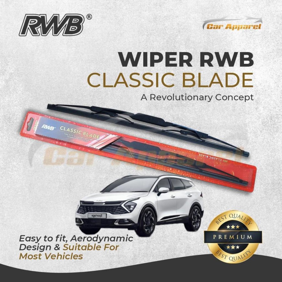 ที่ปัดน้ําฝน RWB Classic Wiper Sportage Gen5 NQ5 2021 / กระจกบังลม Sportage Gen5 NQ