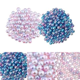 1000Pcs Tiny Satin Luster Imitation Round Pearl Beads for DIY Jewelry Making