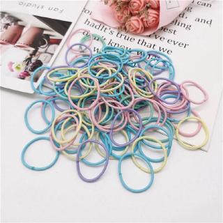 25 Pcs/Set วงผมที่ยืดหยุ่นหัวหน้าแหวนเชือก Multicolor Elastic Hair Bands Head Ropes Rings