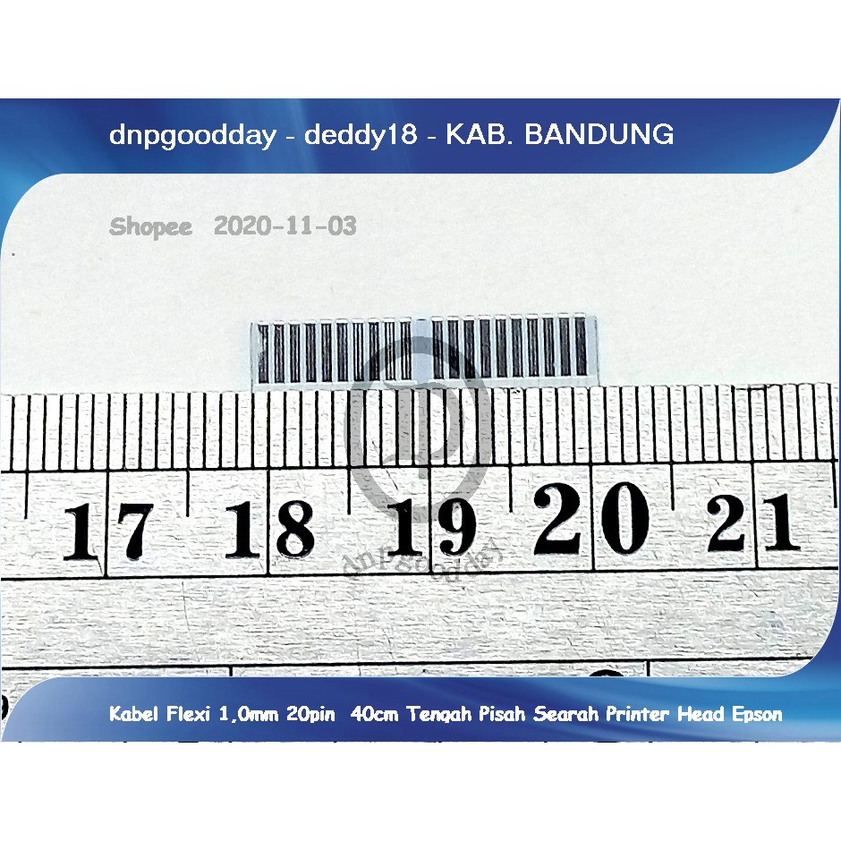 1.0mm 20pin 40cm Flexi Cable Center แยก Next to Epson Printer Head