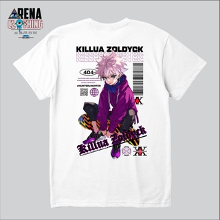 เสื้อยืด ลายการ์ตูนอนิเมะ HUNTER X HUNTER KILLUA ZOLDYCK DISTRO KAMIKAZE