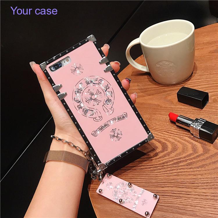 เคสโทรศัพท์ทรงสี่เหลี่ยมV 15 Pro Y 91 / Y 95 Y 93 V 11 I V 11 / V 11 Pro V 5 / Y87 V 571 S อุปกรณ์เสริมกล้องสีชมพู