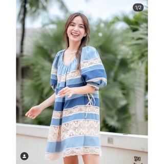 มินิเดรสตัวสั้นแขนพอง