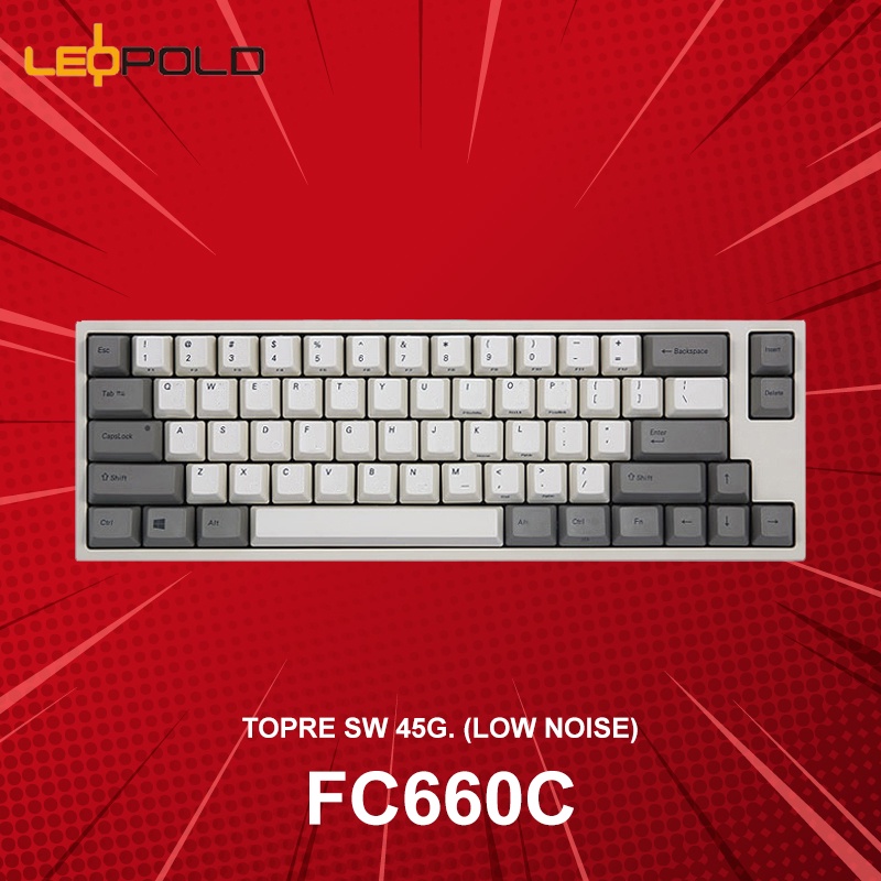 คีย์บอร์ด LEOPOLD FC660C Topre SW 45g (ภาษาอังกฤษ) ประกันศูนย์ 1 ปี