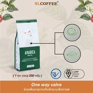 เมล็ดกาแฟคั่ว Arabica by NLCOFFEE กาแฟอาราบิก้า100% (250กรัม/1 ถุง)